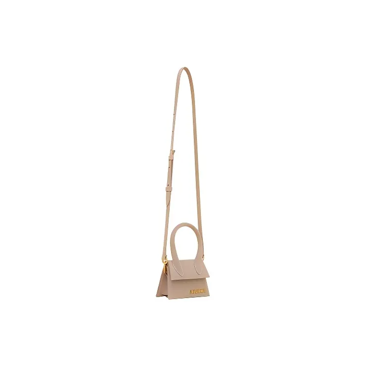 Jacquemus Viscose With Linen Handbag Mini Women's Dark Beige-3