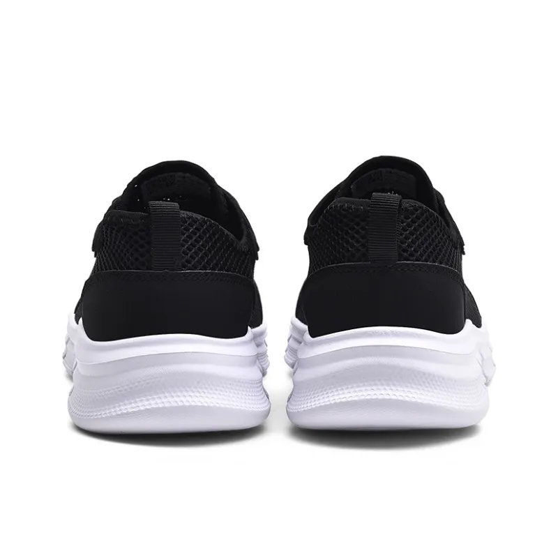 Binary Cushioning, Rebound, Lightweight, Anti slip Low Top Casual Running Shoes Men's Black White-3