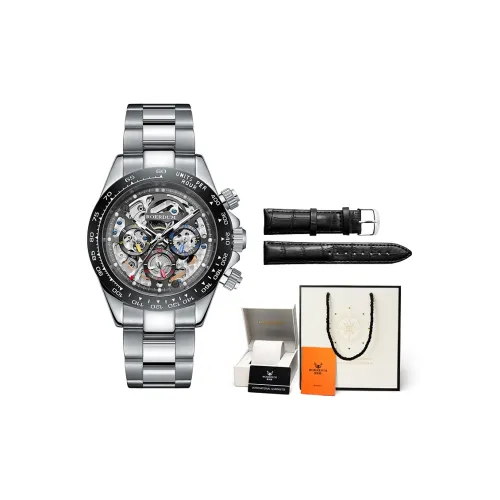ROERDUM Ditan Collection Mechanical Movement Stainless Steel Watchband Watch Men's Watches Black Dial