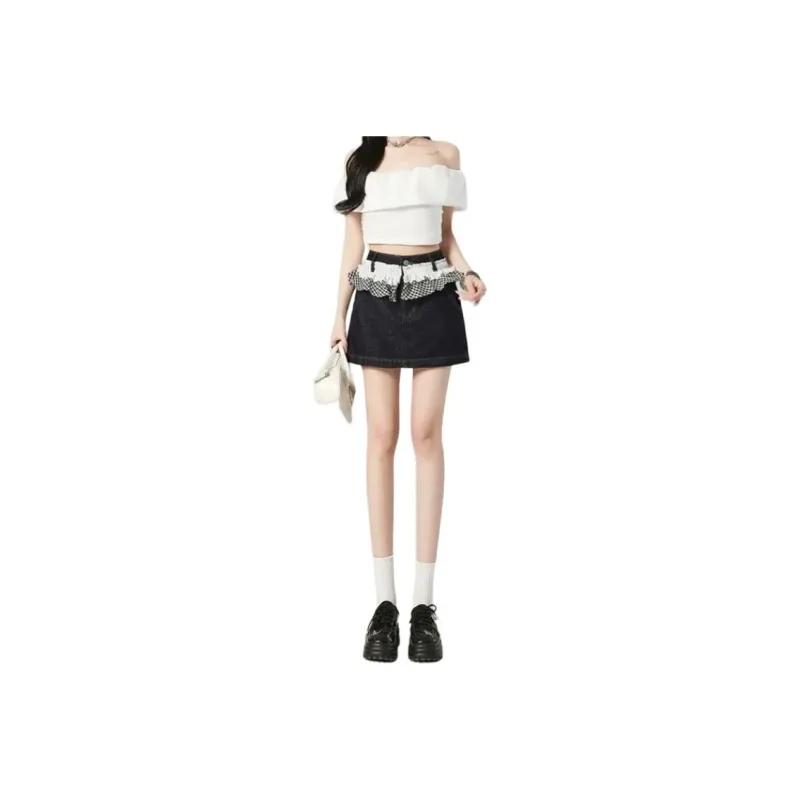 FOREVER 21 Denim Short Skirts Women's-1