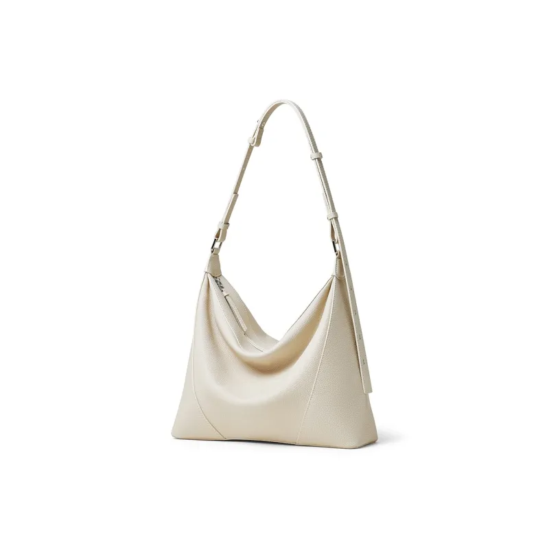 ROBERTA DI CAMERINO Cow Leather Shoulder Bag Women's Light Gray/Ecru-9