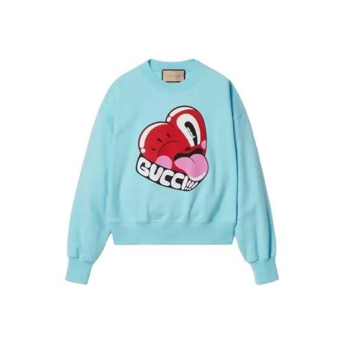 GUCCI Sweatshirt Women's Light Blue