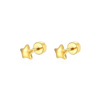 BLESSED BULLET Titanium Steel Stud Earrings Women's