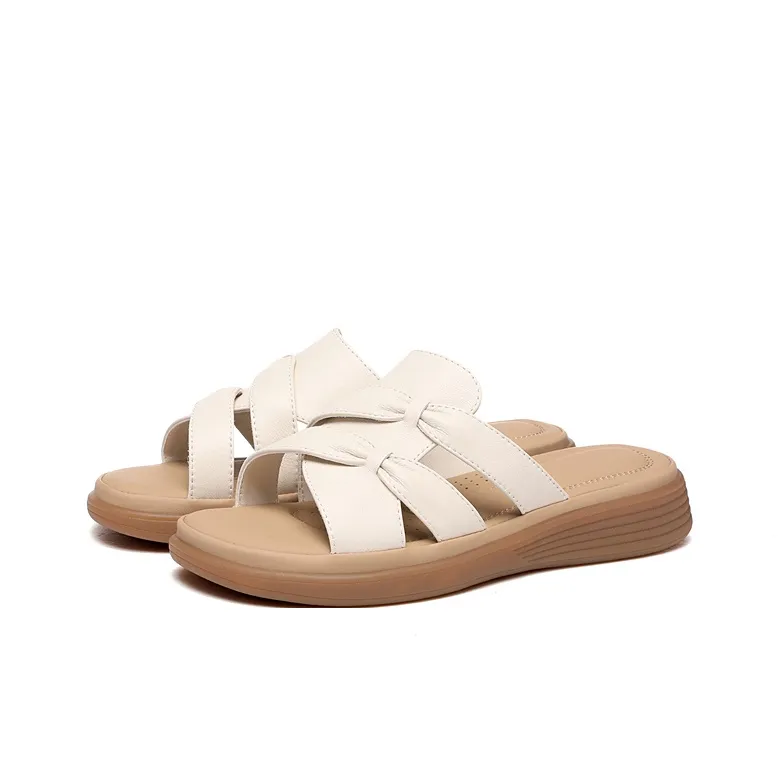 Golden Silk Rabbit Rubber Sole Slip Resistant Cushioning Slide Slippers Women's-1