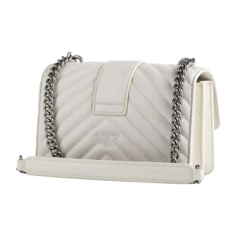 PINKO Lambskin Shoulder Bag Mini Women's Ivory-1