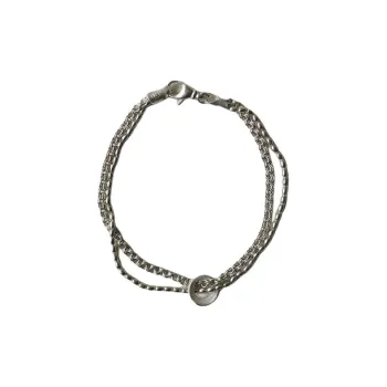 OLIO E ACETO 925 Sterling Silver Bracelets Unisex Silver