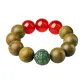 [Chinese Auspicious Animal]Green Sandalwood Beaded Bracelet