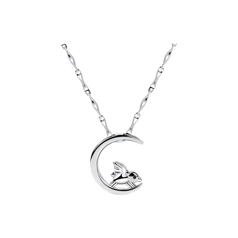 PUENTE 999 Fine Silver Collarbone Chain Women's-56