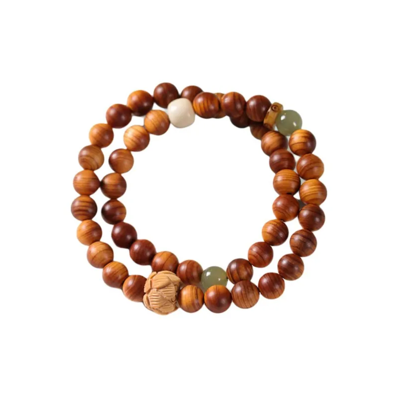 HANCANG Thuja Wooden Bracelets Unisex-0