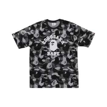 A BATHING APE X Cdg Osaka Camo College Tee SS25