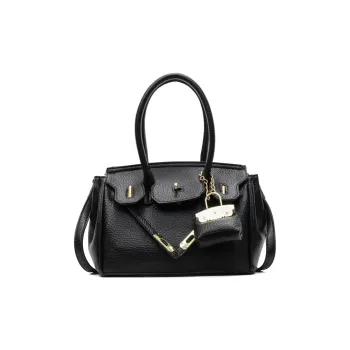Homeboisportclub PU Shoulder Bag, Crossbody Bag, Handbag Women's Black/White/Khaki