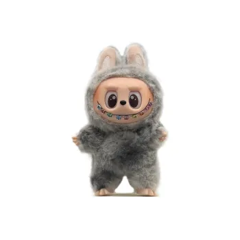 [Modified Doll] POP MART Labubu Vinyl Doll TCO Little Gray, Cute, Creative, Refined, Gradient Hang Tag Box 16cm