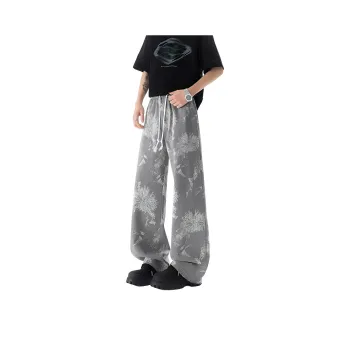 CORNILOT Casual Pants Unisex Gray