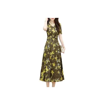 YIRANCHUN Short Sleeved Dress Women's