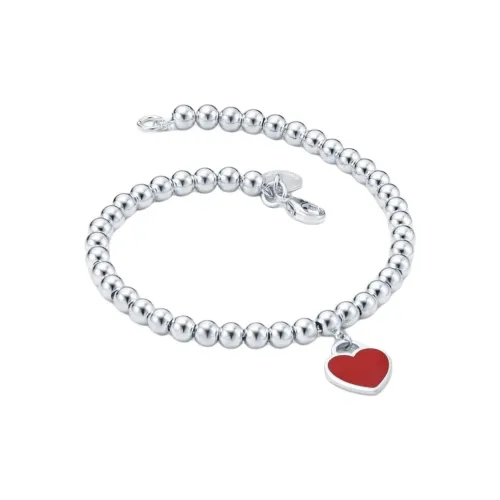 TIFFANY 
CO. Return To Tiffany Collection 925 Sterling Silver Heart Bracelets Women
s Silver