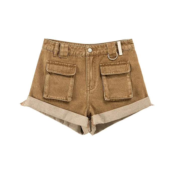 CHUU Denim Shorts Women's Brown-0
