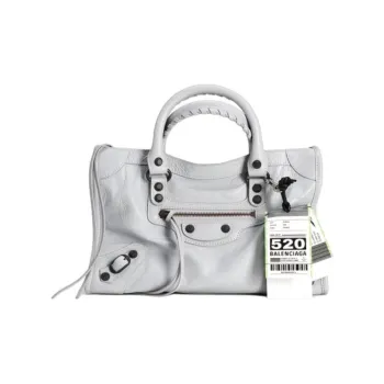 Balenciaga Le City Sheepskin Shoulder Bag, Handbag Trumpets Women's Light Gray