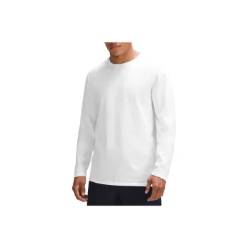 Lululemon Cotton Jersey Long Sleeve Shirt Men's White