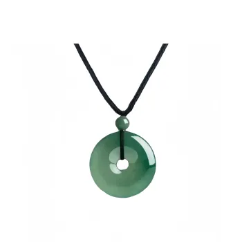 MY WORLD BEGINS AND ENDS WITH YOU Glutinous Jade Necklaces Unisex