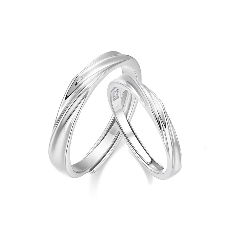 Wylyp S925 Silver Rings Unisex Silver white Gift Box-0