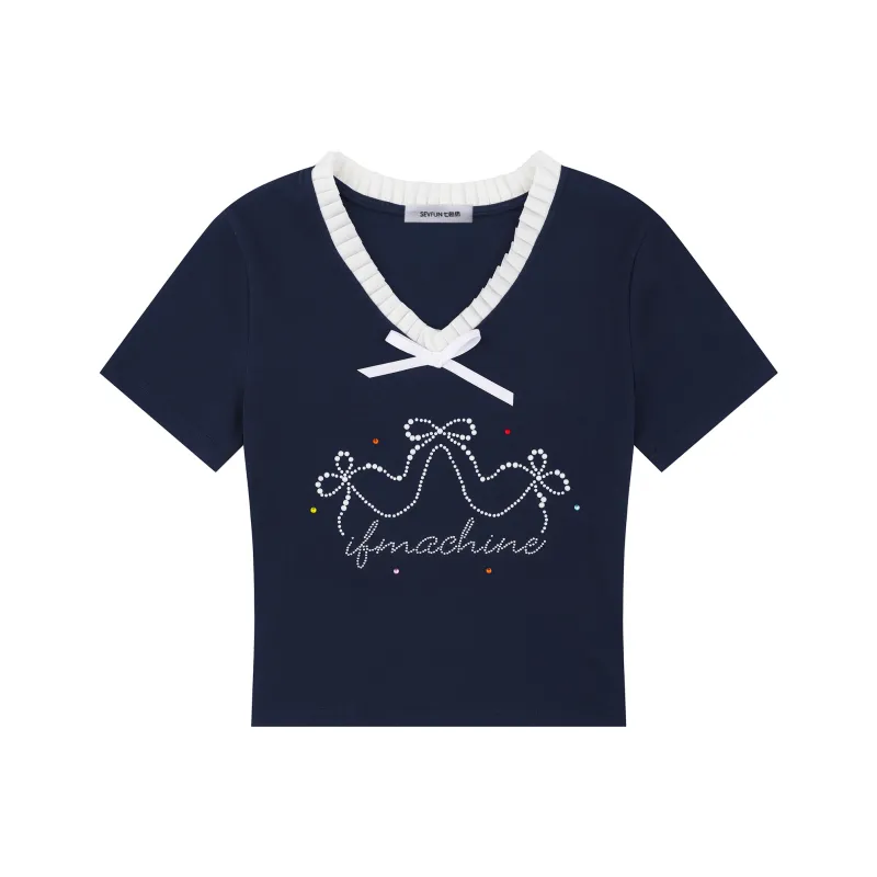 7 SEVFUN Drop Shoulder Sleeve T Shirt Women's-2