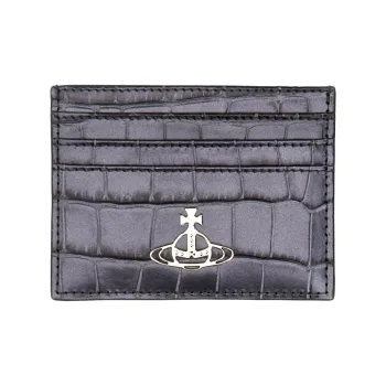 Vivienne Westwood Buffalo Leather Card Holder Women's Purple