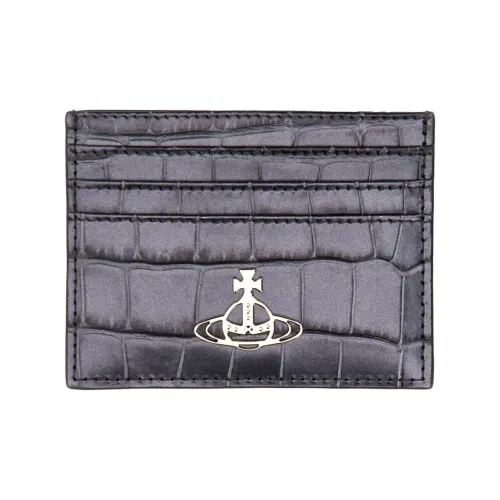 Vivienne Westwood Buffalo Leather Card Holder Women's Purple