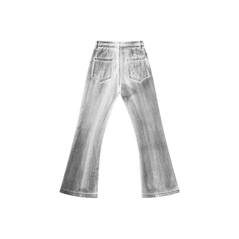 Zomuros Jeans Unisex White Gray-1