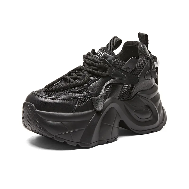 QITUMAUL Anti Slip Wear Resistant Low Top Chunky Sneakers Women's-4