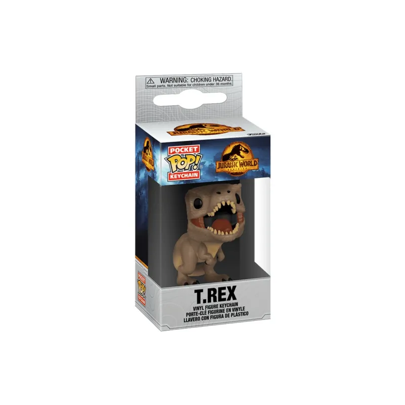 Funko Keychain Jurassic World 3 Tyrannosaurus Rex Chibi Figures-1