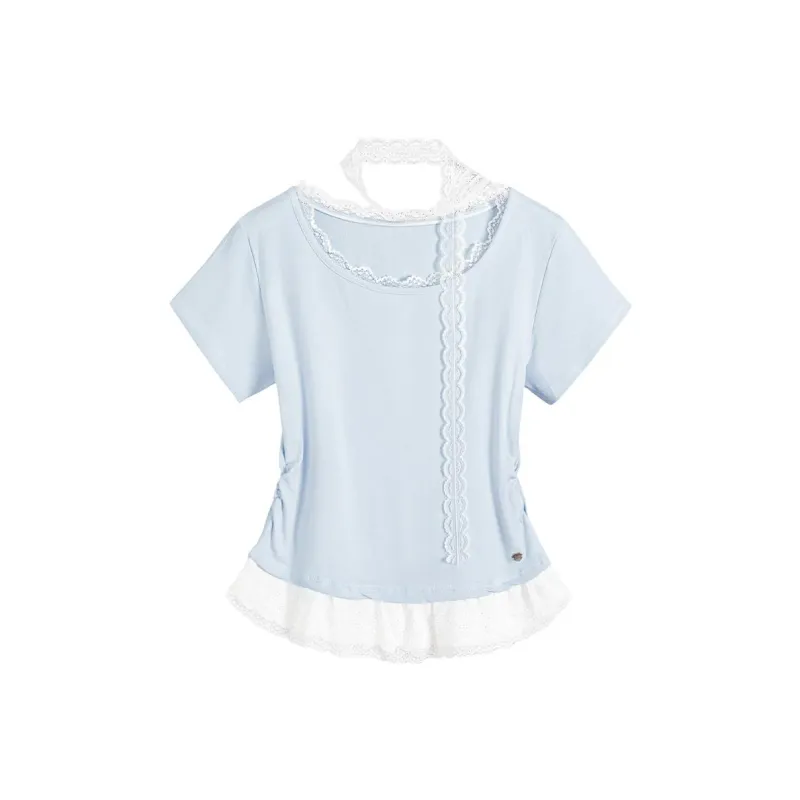TOUCH T Shirts Women's Blue-0