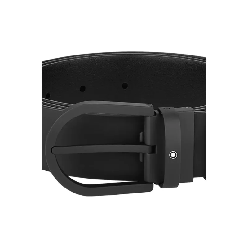 MONTBLANC Horseshoe-buckle Leather Belt-1