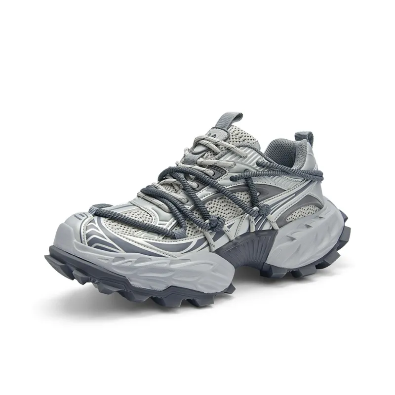 SK.TRIP Cushioning, Abrasion Resistant, Breathable, Coverage, Support Low Top Chunky Sneakers Unisex Box-2