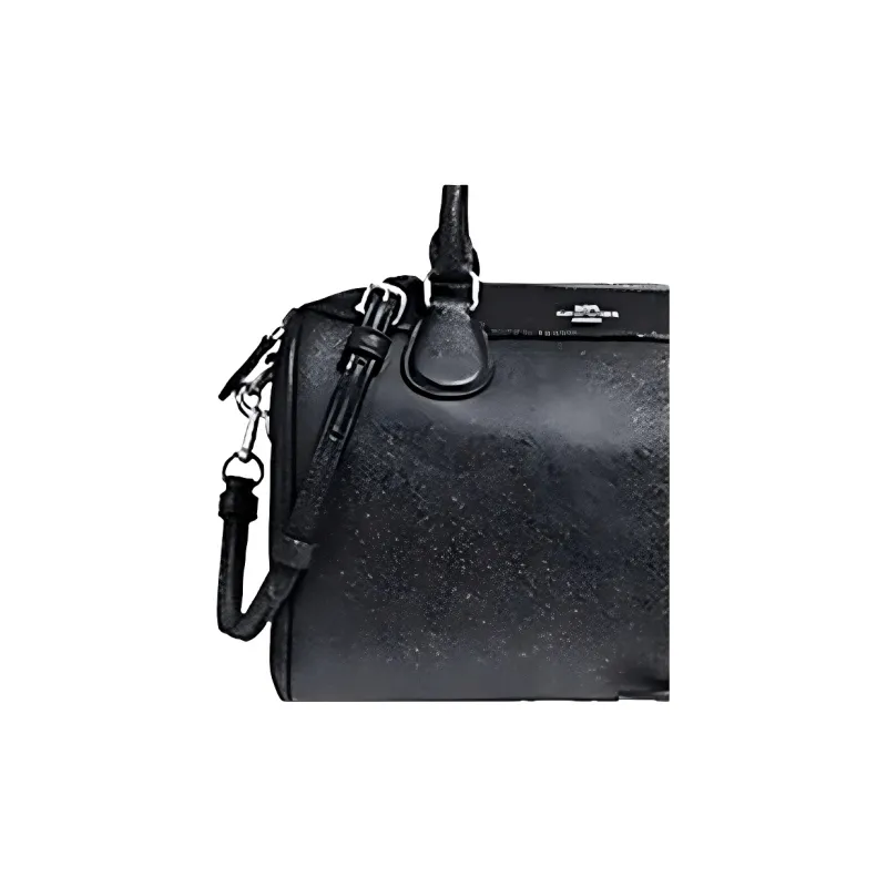 COACH Bennett Leather Shoulder Bag, Crossbody Bag, Handbag Small Size Women's Black-1