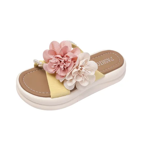 AJPAP Slide Slippers Women's basketball/Beige/Pink