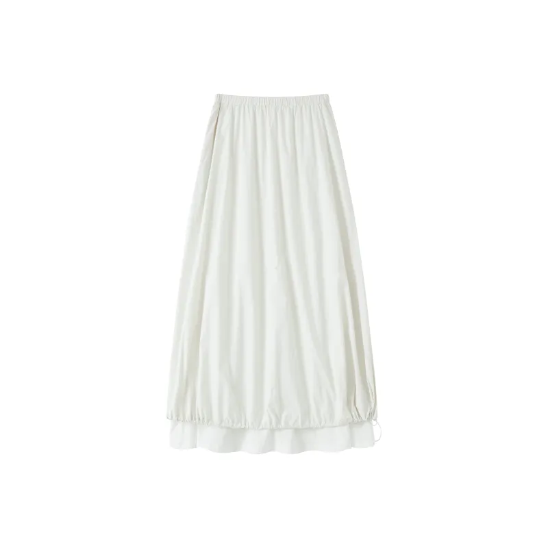 TAGEECHITA UPF 50+Drawstring Half Length Long Skirt A Shape Tulip Skirt Women's-1