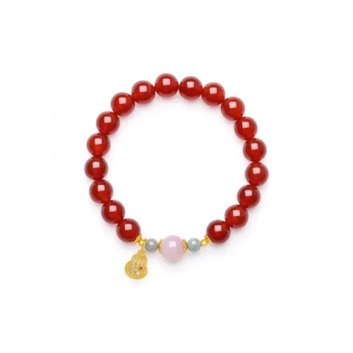 Cuiya Golden Building Natural Agate Bracelets Women's