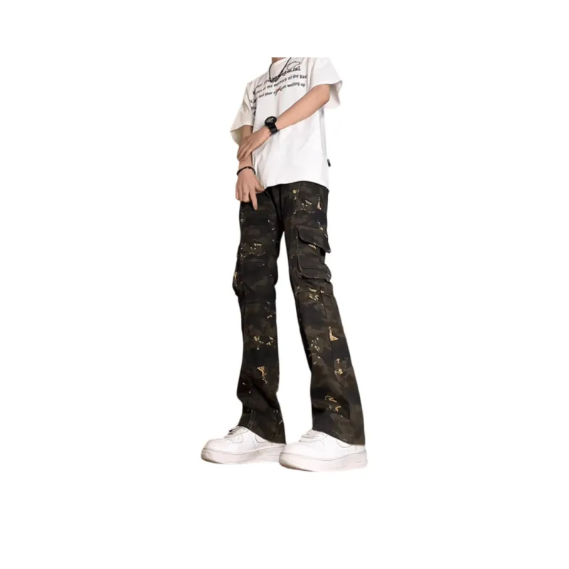 DJ.SPIRIT Cargo Pants Unisex Camouflage-1