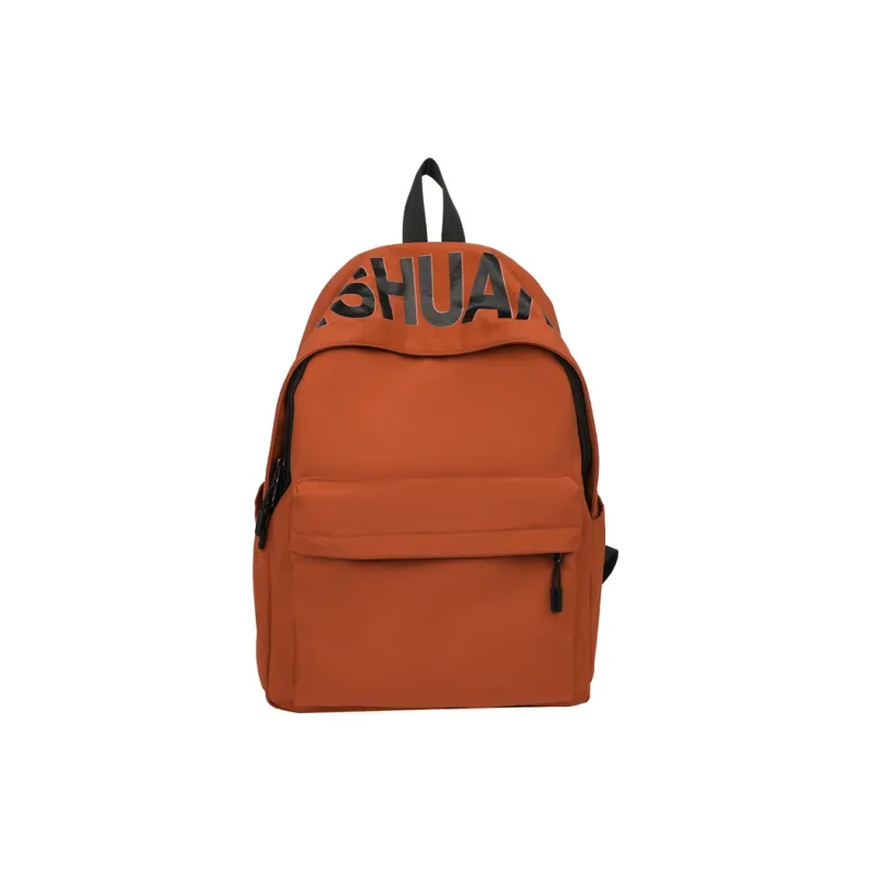 GEERDUN Nylon Fabric Backpack Unisex Ecru, Black, Orange, Green-8