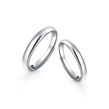Wylyp Sterling Silver 999 Rings Unisex Silver white Gift Box