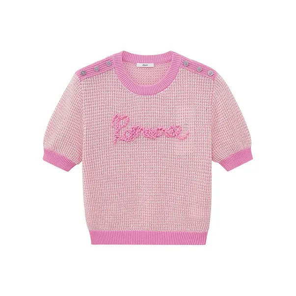D'zzit Short Sleeved T Shirts Women's Pink-7