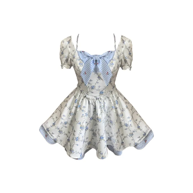 Mu Xiao Xin Short Sleeved Dress Women's-9