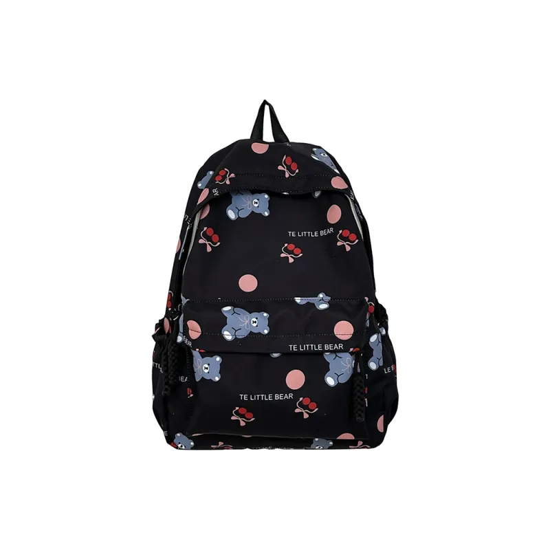 AIBAG Nylon Backpack Unisex White/Black/Green/Blue/Pink-7