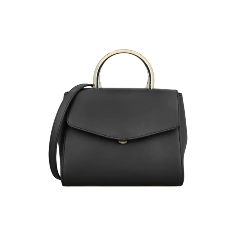 Furla Sydney Calfskin Shoulder Bag Mini Women's Black-0