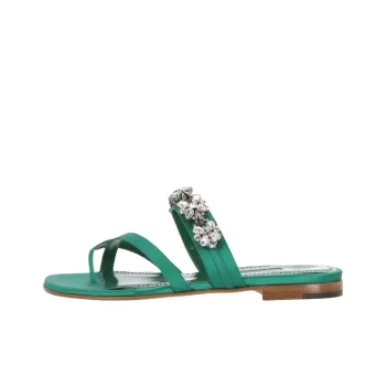 MANOLO BLAHNIK Flip Flops Women's Green