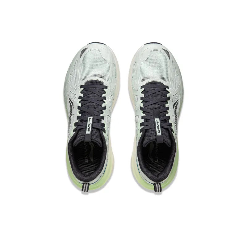 LiNing Leisurely Abrasion Resistant Moisture Wicking Low Top Casual Running Shoes Men's Soft Water Blue-3