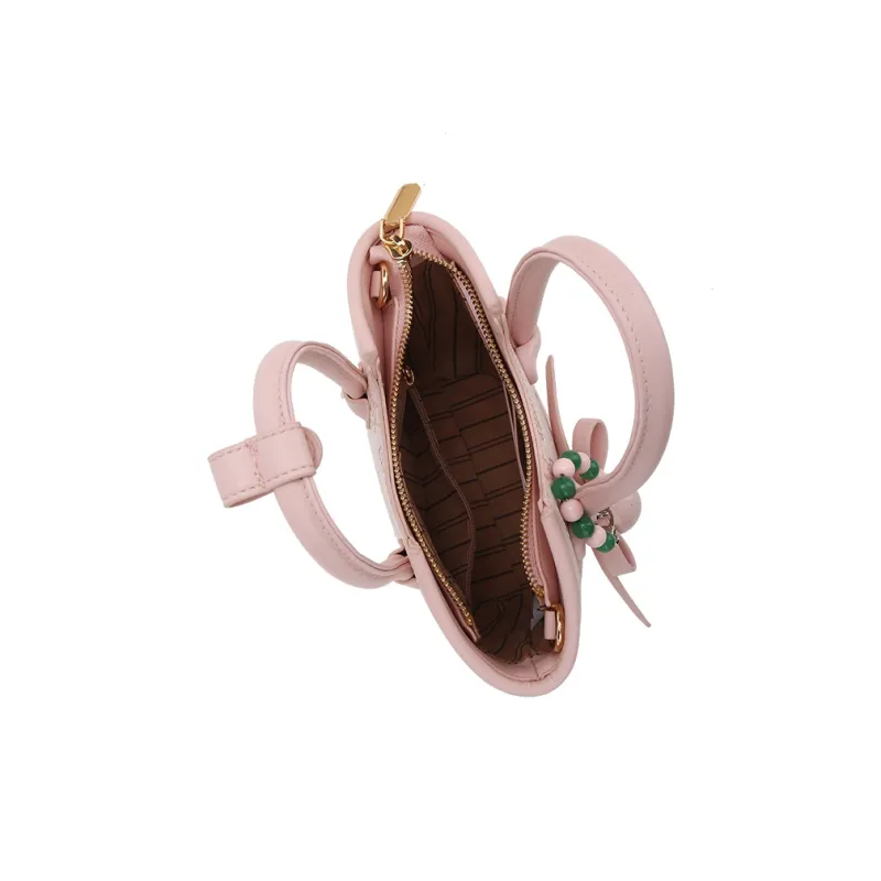 Carit&Koty PU Handbag Women's Pink/White-2