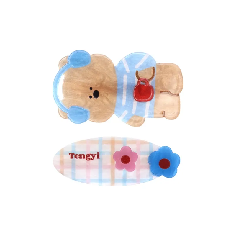 ZANC Acrylic Hair Clips Women's-3