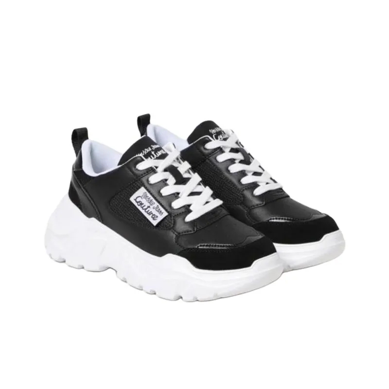 VERSACE JEANS COUTURE Low Top Casual Shoes Women's Black-1