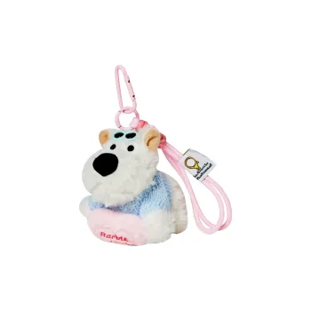 Narandu Plush & Alloy Keychain Bag Accessory Women's Heart Blue West Highland